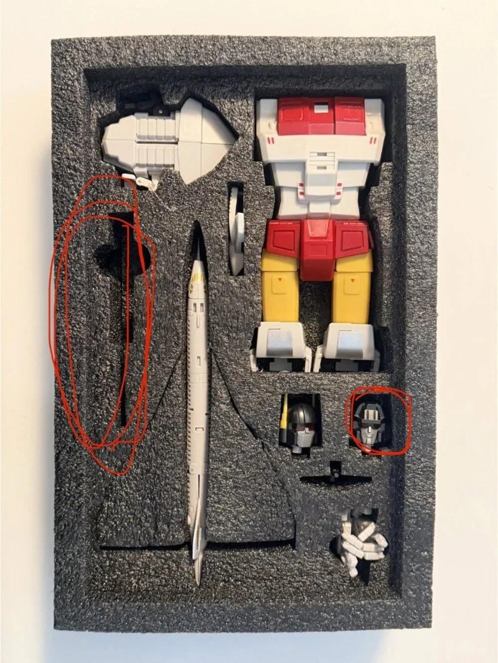 Transformation toys Zeta toys ZETA ZC-03 Sliver Arrow Figure INCOMPLETE